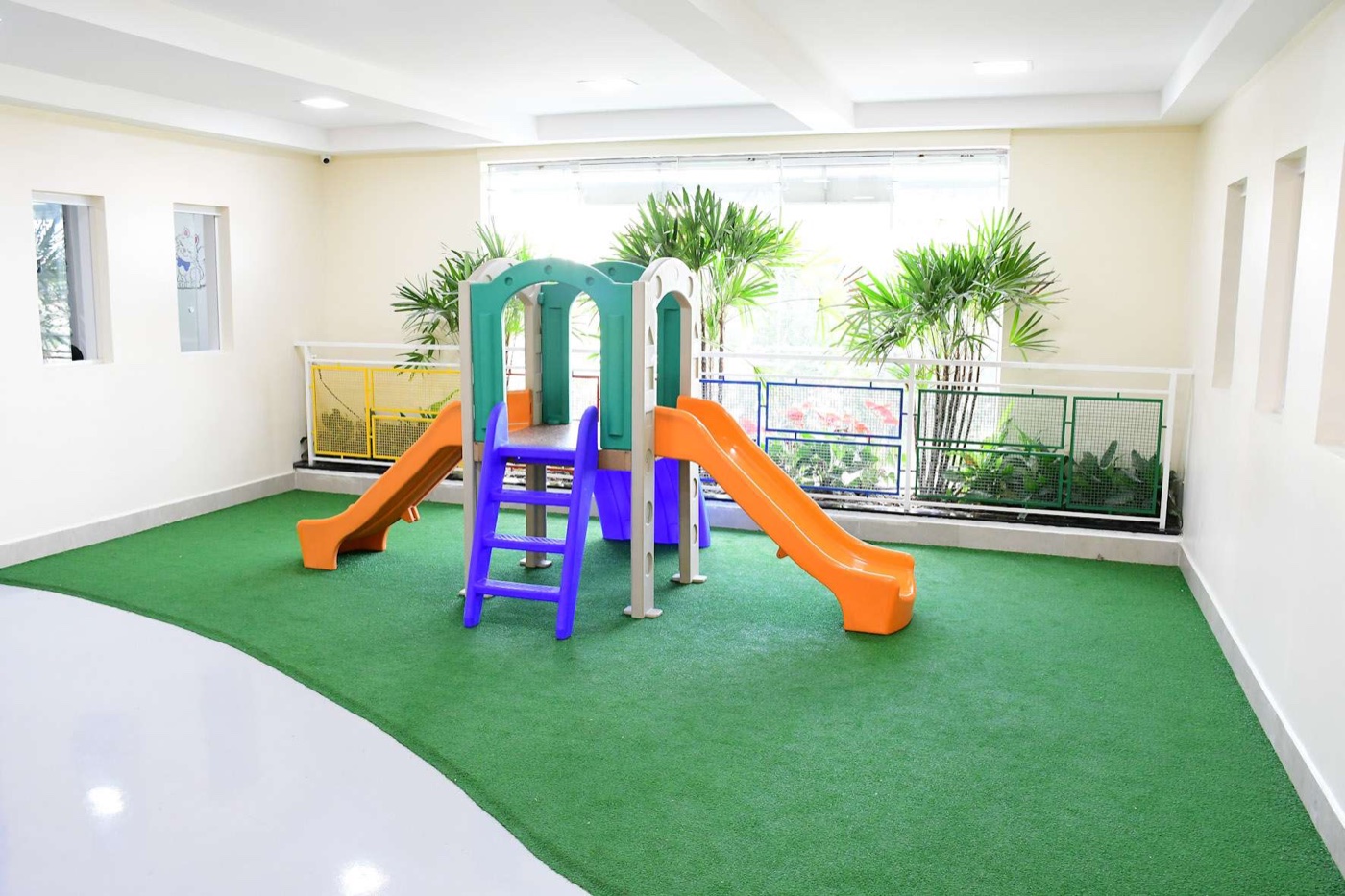 Playground interno da MZ School usado no período integral